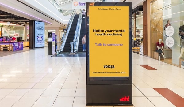 oOh!media NZ and Voices of Hope team up for Mental Health Awareness Week