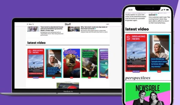 Stuff delivers news via vertical videos