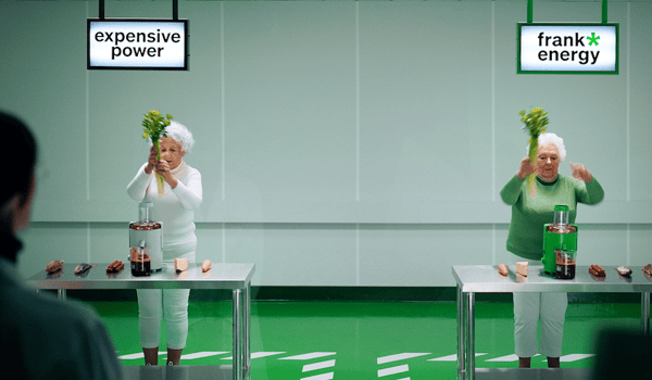 Frank Energy experiments in Motion Sickness campaign