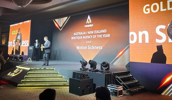 Motion Sickness wins big at Campaign Awards