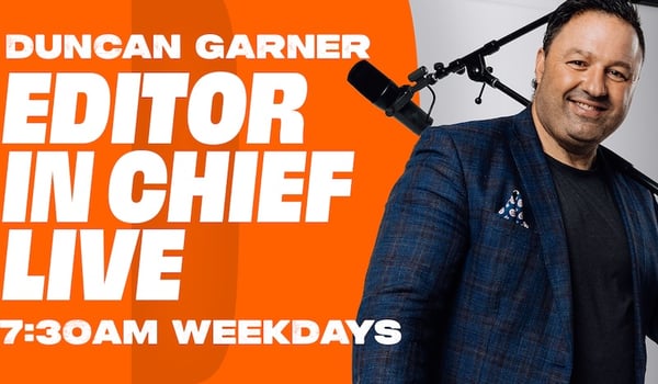 Duncan Garner relaunches podcast as live news show