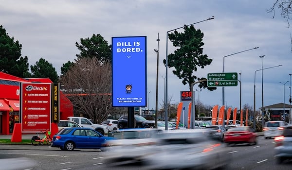 Vast redefines billboard advertising with Bill is Bored campaign