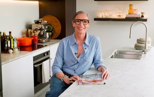 Sarah Tuck, editor of dish magazine, pictured at her kitchen bench