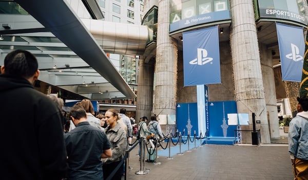 Taking play to new heights: PlayStation fans light up the Sky Tower