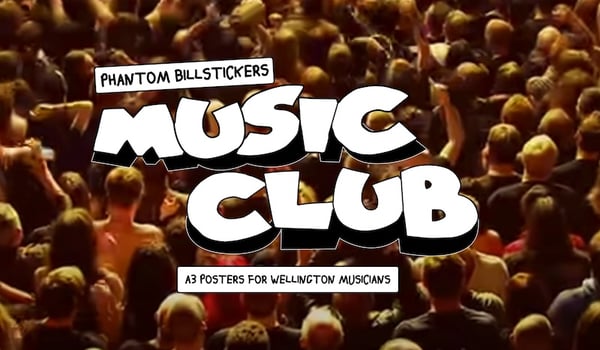 Phantom Billstickers supports emerging artists with the Music Club
