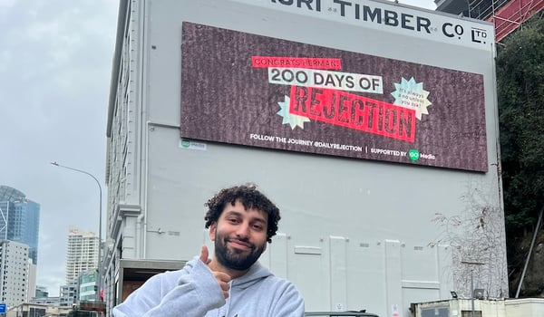 Go Media’s free billboard for @dailyrejections blows up socials