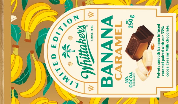 Go bananas for Whittaker’s new limited-edition block