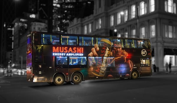 Musashi and MediaWorks unleash electrifying LED bus activation