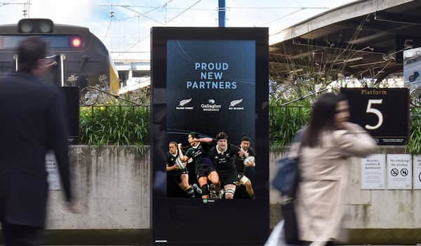 Gallagher Insurance celebrates All Blacks partnership with Go Media takeover