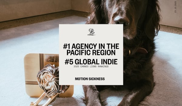 Cannes Lions 2025 report names Motion Sickness top agency across the Pacific