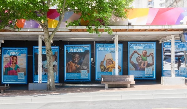 Unicef reframes holiday giving with Phantom Billstickers