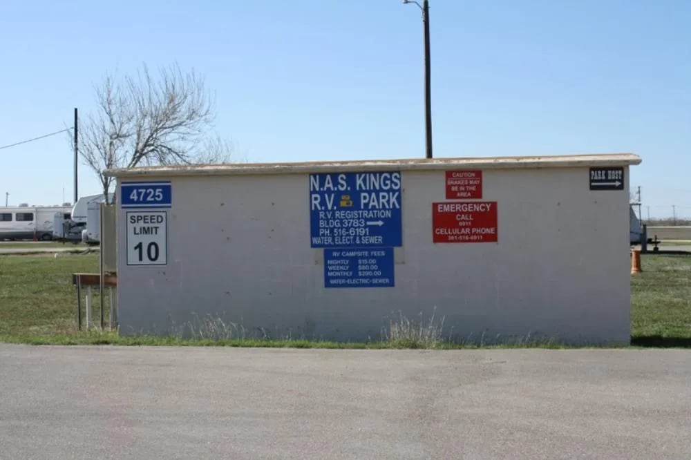 Military Park Kingsville Naval Air Station Rocking K RV Park