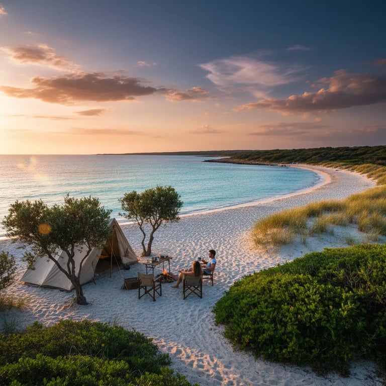 Stunning sandy beach in Sardinia with turquoise waters