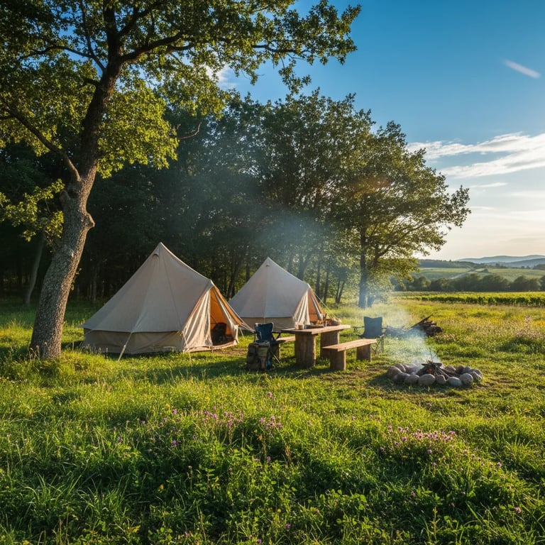 A well-equipped campsite in Istria surrounded by nature