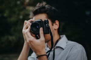 Taking photos while camping