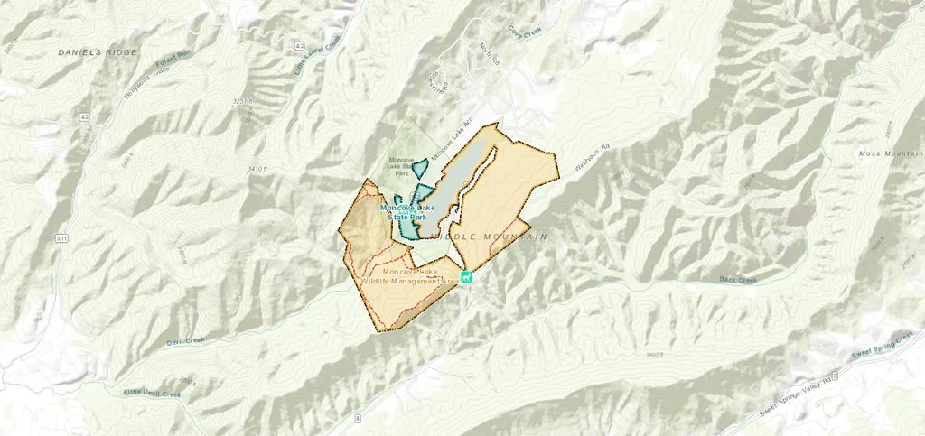 Moncove Lake State Park Campground