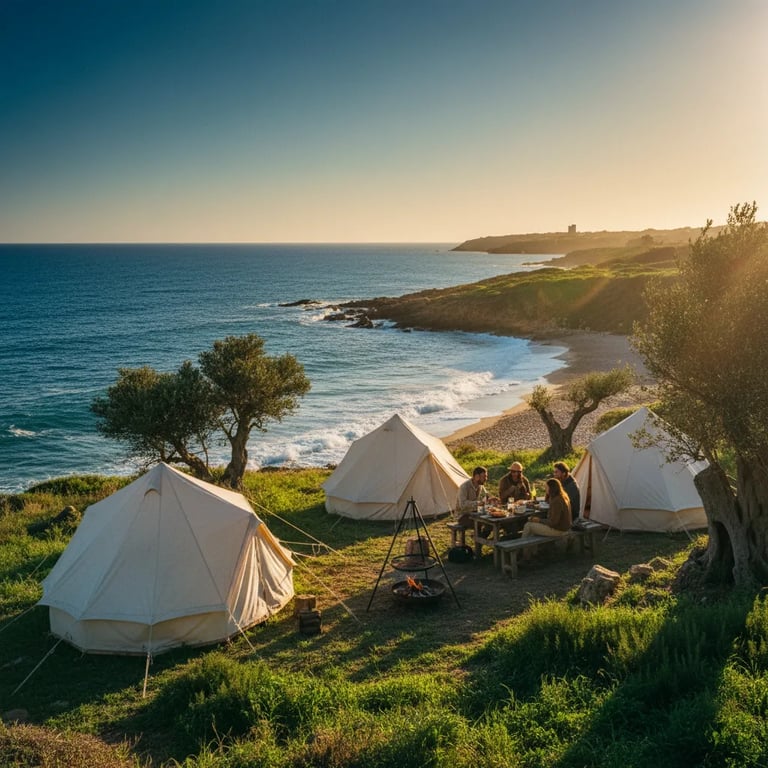 Scenic coastline of Sicily