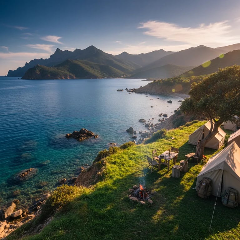 Corsica's stunning coastline and crystal-clear waters