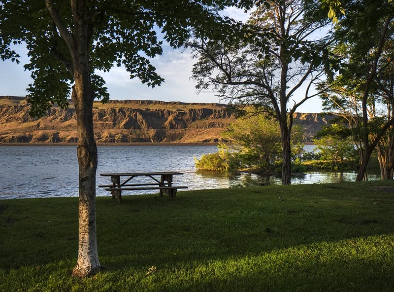 Peach Beach RV Park on the Columbia