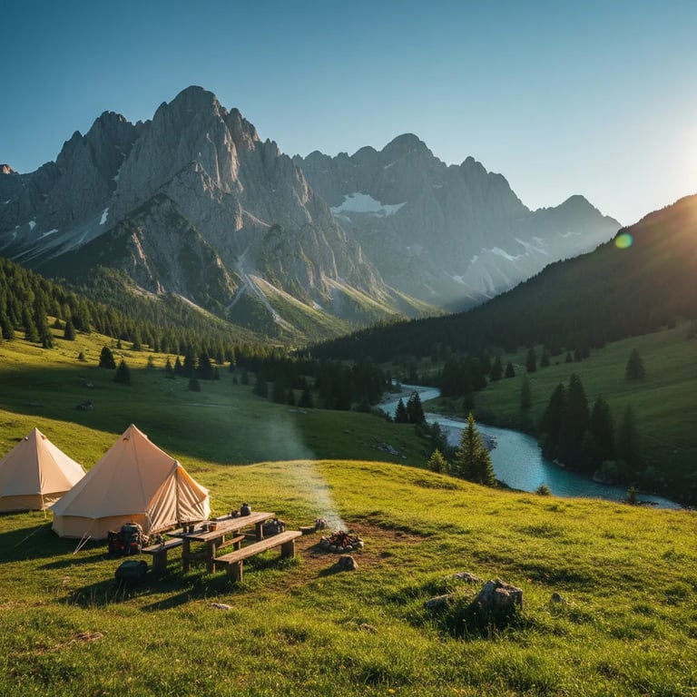 Scenic view of Julian Alps in Triglav National Park