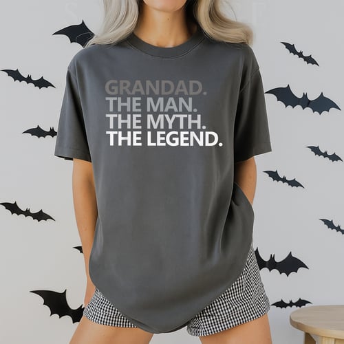 GRANDAD THE MAN MYTH LEGEND Fathers Day Gift T Shirt for Grandpa Papa Dad Grandfather