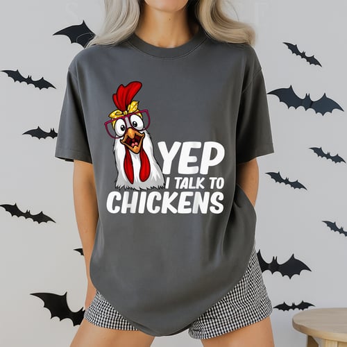 Funny Chicken T-Shirt for Men and Women Crazy Chicken Farmer Lovers Gift Tee