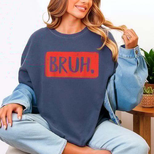 Bruh Meme T-Shirt Funny Saying Slang Tee for Boys Girls Teens Youth Casual Graphic Top