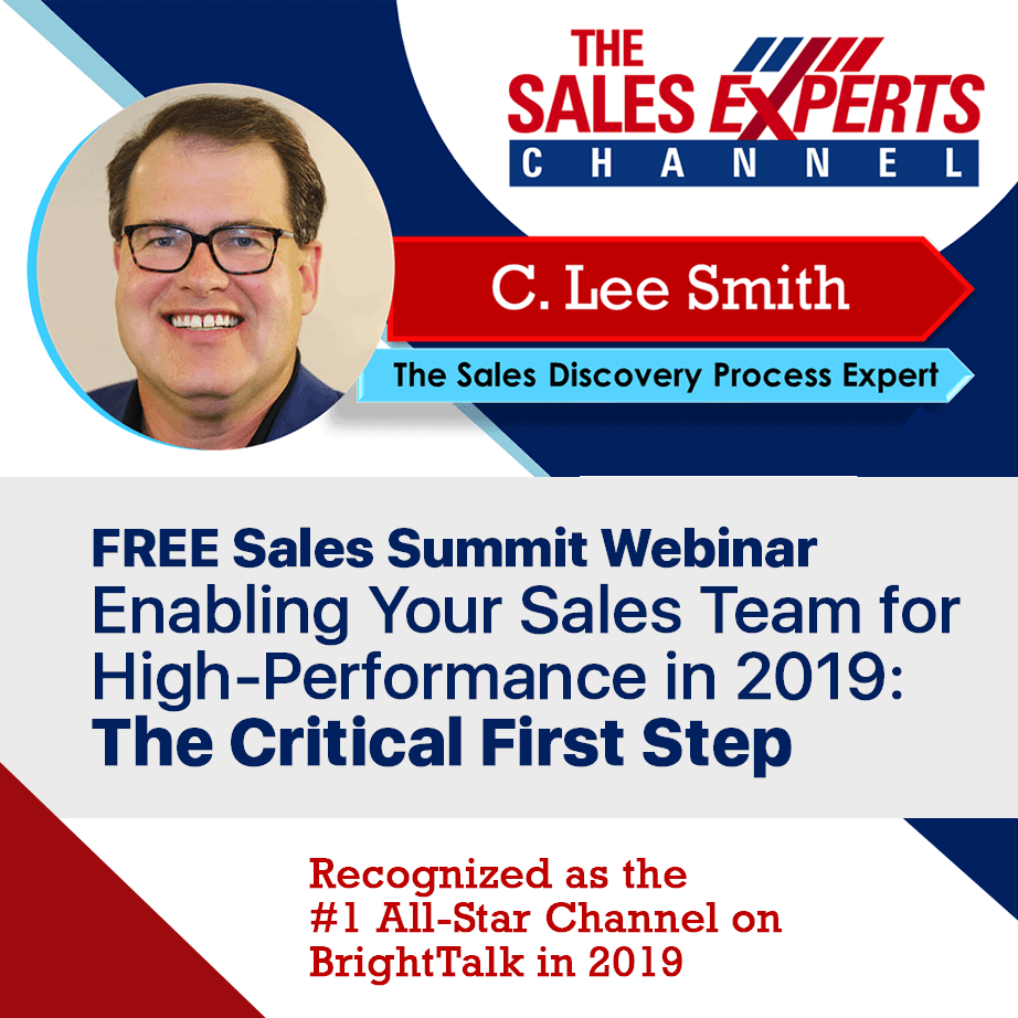 Featured image for &ldquo;Enabling Your Sales Team for High-​Performance in 2019: The Critical First&nbsp;Step&rdquo;