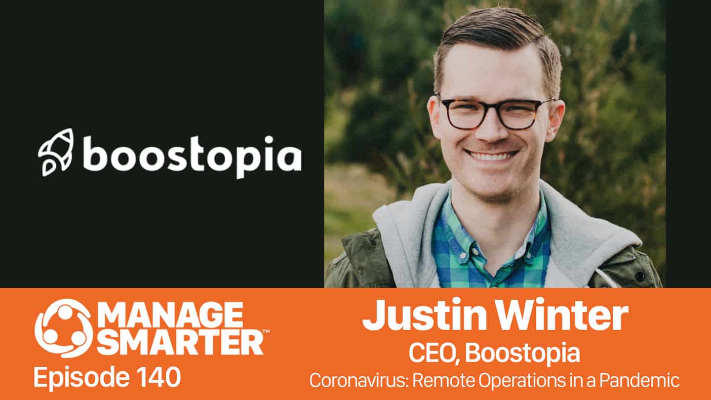 Justin Winter on the Manage Smarter podcast from SalesFuel