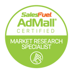 AdMall Certified Market Research Specialist - SalesFuel Digital Badge