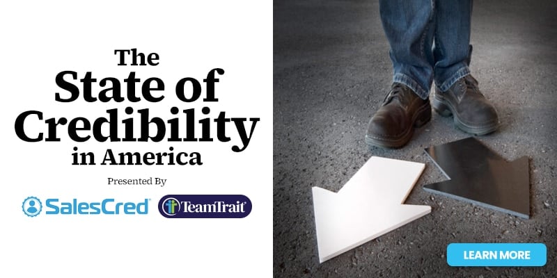The State of Credibility in America, credibility survey, trust survey, integrity survey, leadership integrity, executive credibility, employee trust, SalesCred, C. Lee Smith, SalesFuel