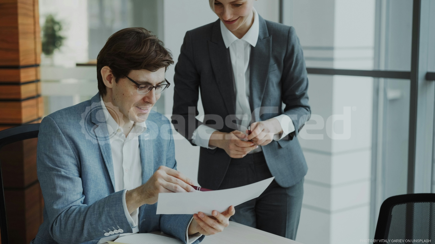 two people negotiating