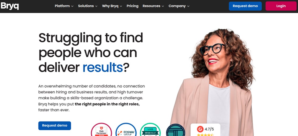 bryq website behavioral assessment tool