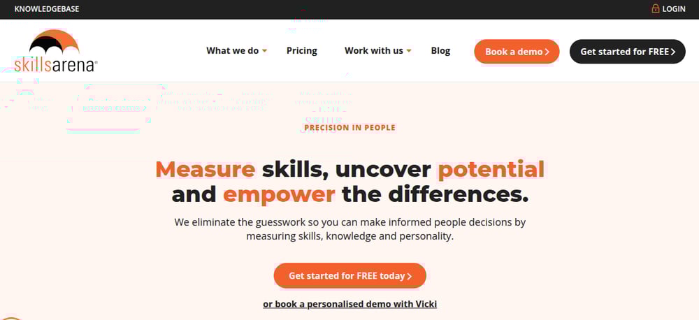 skillsarena behavioral assessment tool