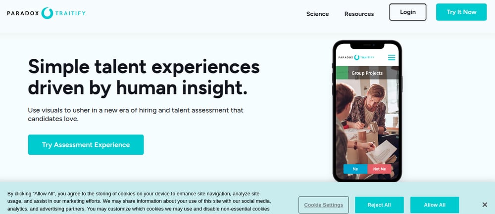 traitify behavioral assessment tool