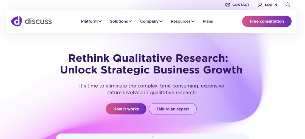 Discuss Market Research Tool