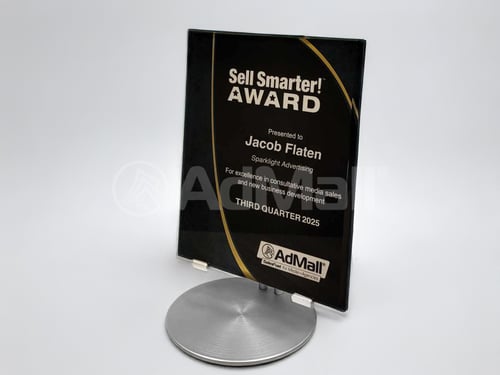 sell smarter! award presented to Jacob flaton for business development