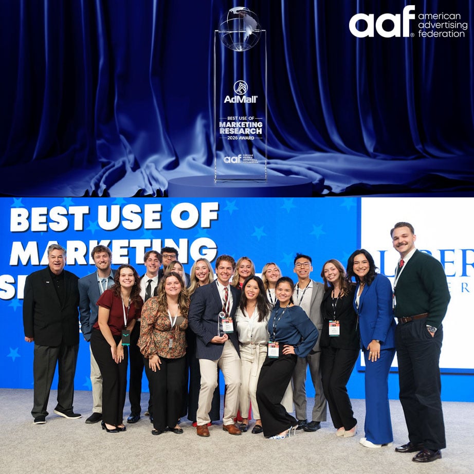 Liberty University Wins AdMall’s Best Use of Marketing Research Award at National Student Advertising Competition