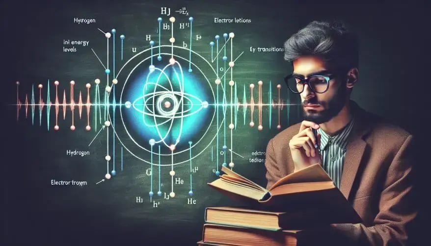 Scientists often examine an atom's atomic spectrum to compare it with that of more complex atoms