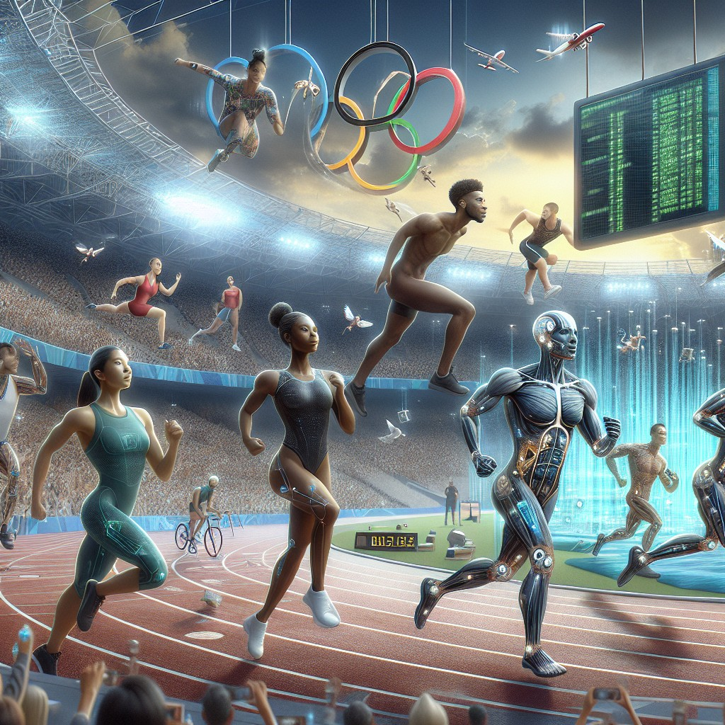 Athletes in AI powered Paris Olympics 2024