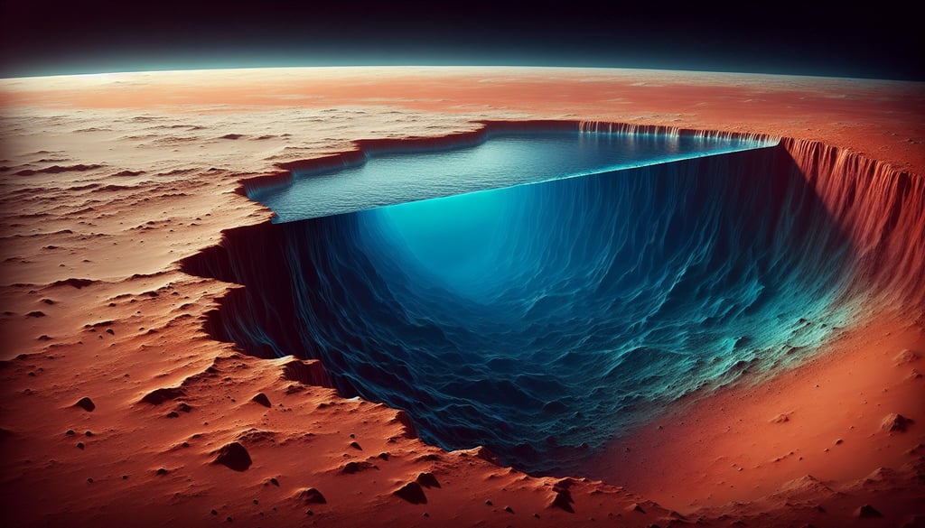 ocean water found beneath the surface of mars