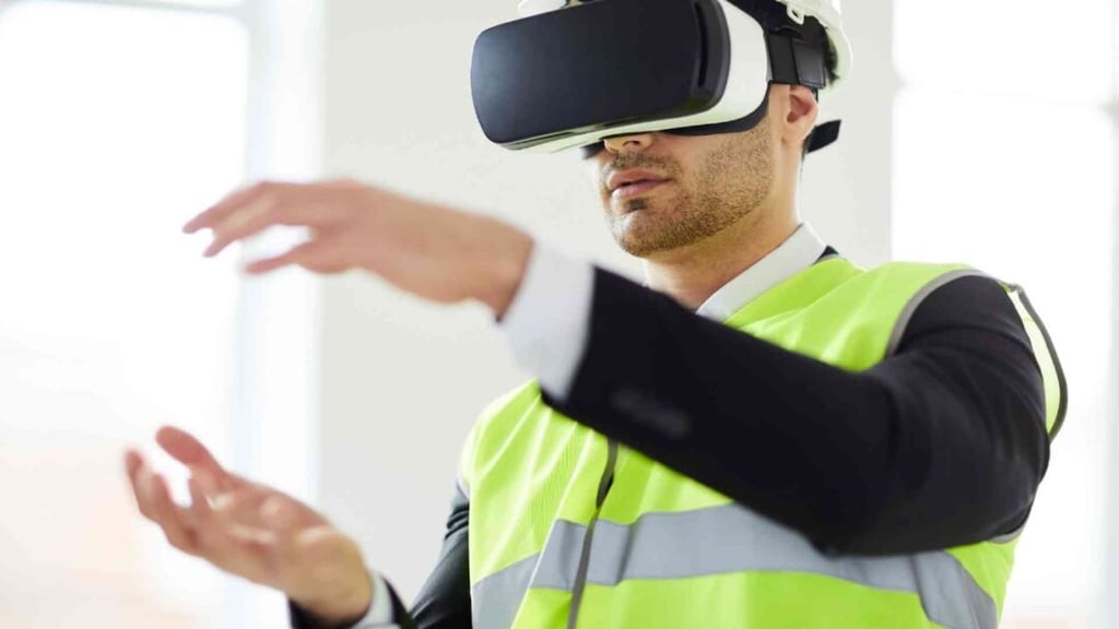 A person taking virtual customer experience with the help of AR and VR Technology