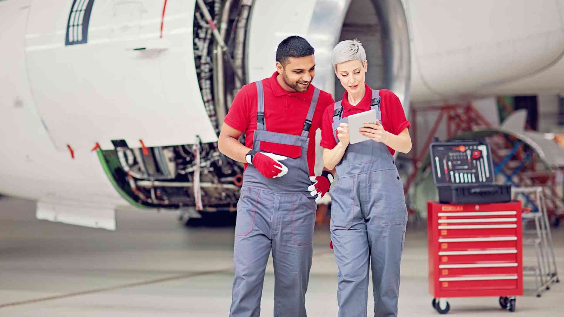 Trainee aircraft maintenance engineer