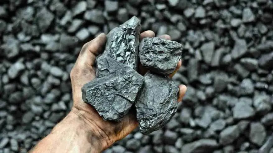 Coal extracted from coal mines