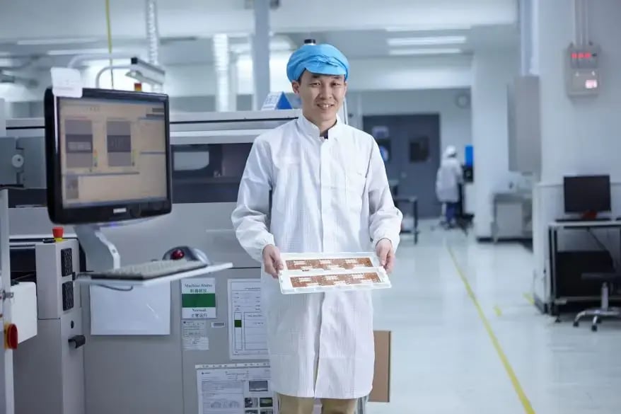 portrait-of-worker-in-factory-that-specialises-in-LED Production Methods