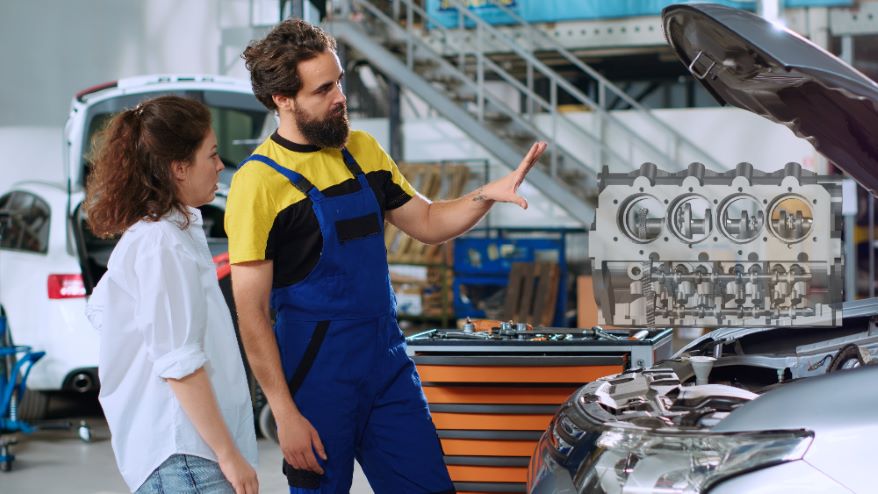 Car Engine Training for a Student