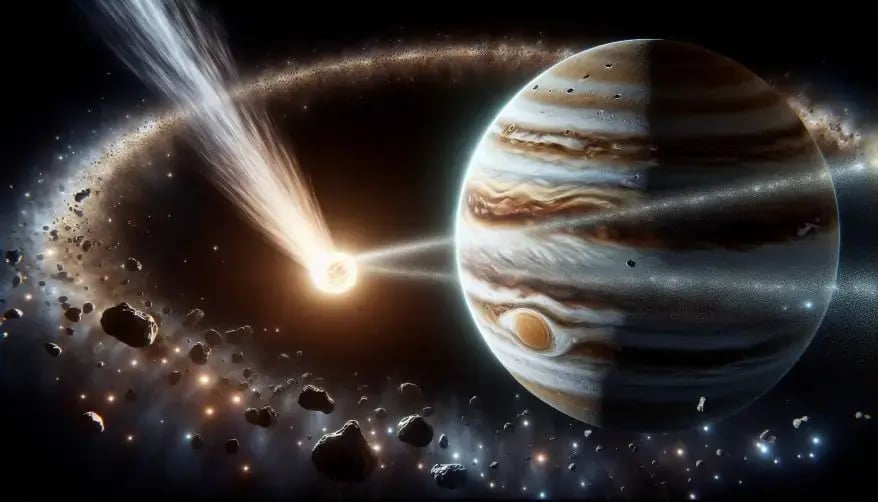 Interstellar Comet in Solar System