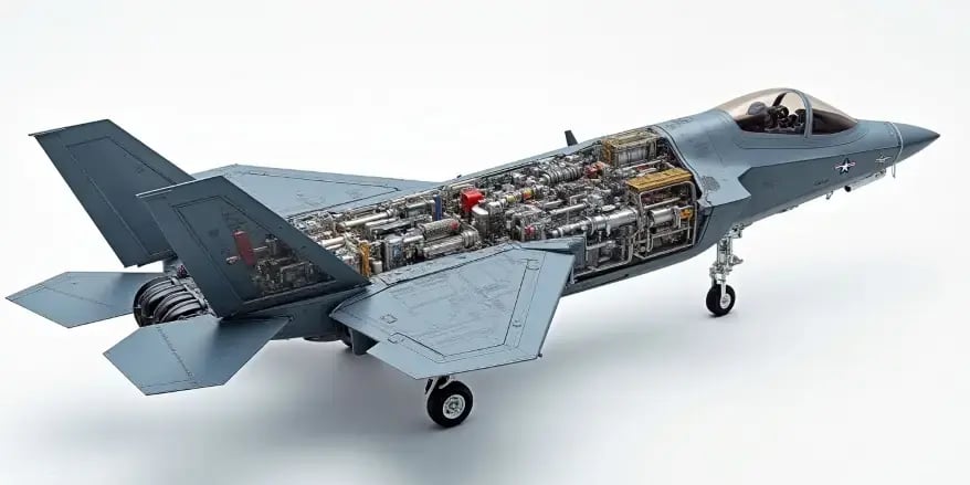 Internal Systems of F35 Military Aircraft