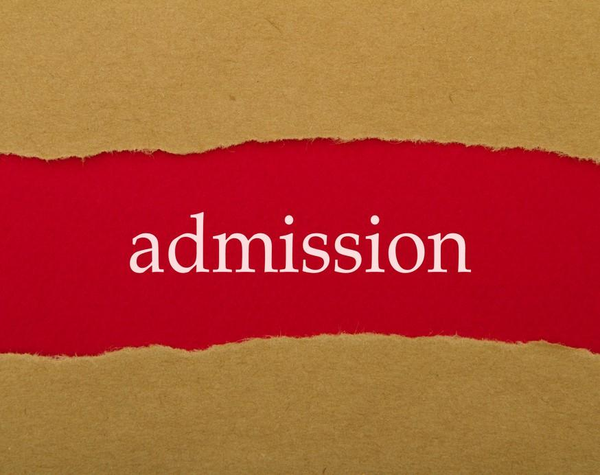 Admission poster