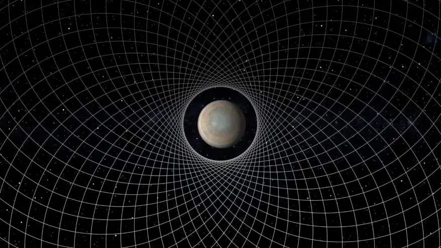 Spacetime experienced around planet